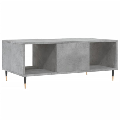 Table basse Gris béton 90x50x36,5 cm Bois d'ingénierie