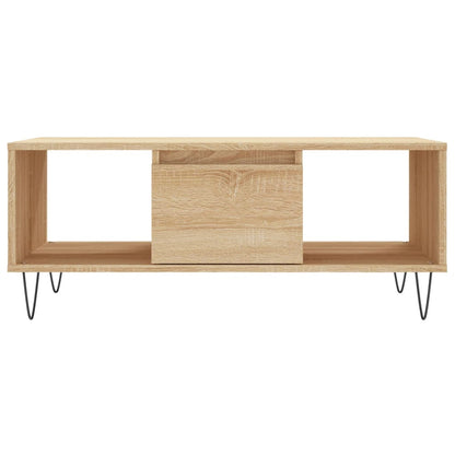 Table basse Chêne sonoma 90x50x36,5 cm Bois d'ingénierie