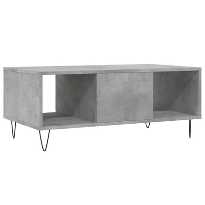 Table basse Gris béton 90x50x36,5 cm Bois d'ingénierie