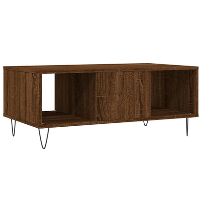 Table basse Chêne marron 90x50x36,5 cm Bois d'ingénierie