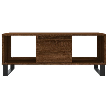 Table basse Chêne marron 90x50x36,5 cm Bois d'ingénierie