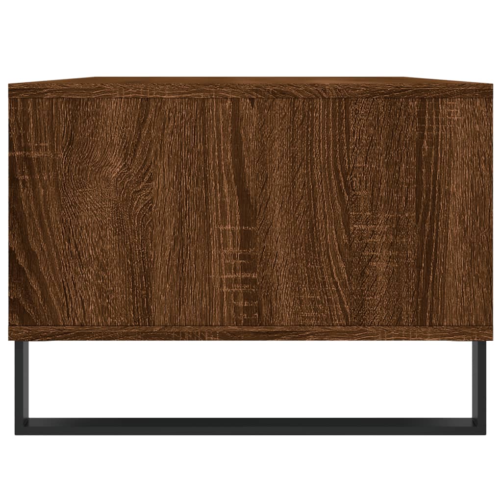 Table basse Chêne marron 90x50x36,5 cm Bois d'ingénierie