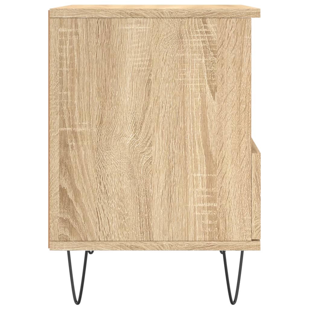 Table de chevet chêne sonoma 40x35x50 cm bois d’ingénierie