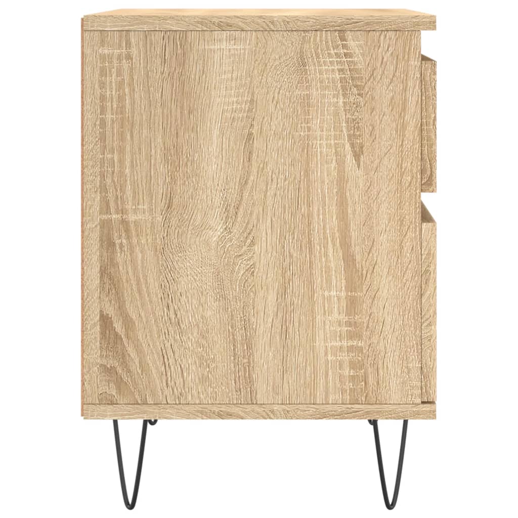 Table de chevet chêne sonoma 40x35x50 cm bois d’ingénierie