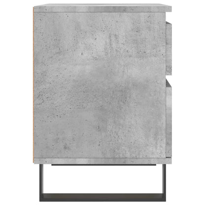 Table de chevet gris béton 40x35x50 cm bois d’ingénierie