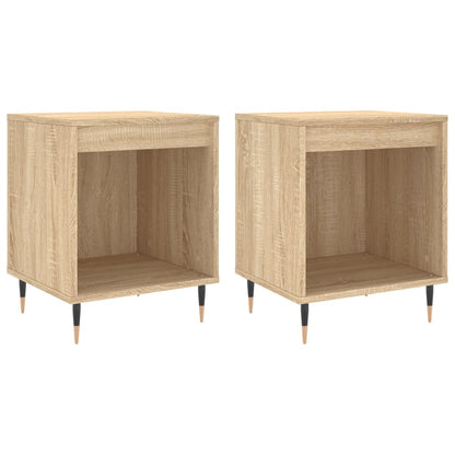 Tables de chevet 2 pcs chêne sonoma 40x35x50 cm bois ingénierie