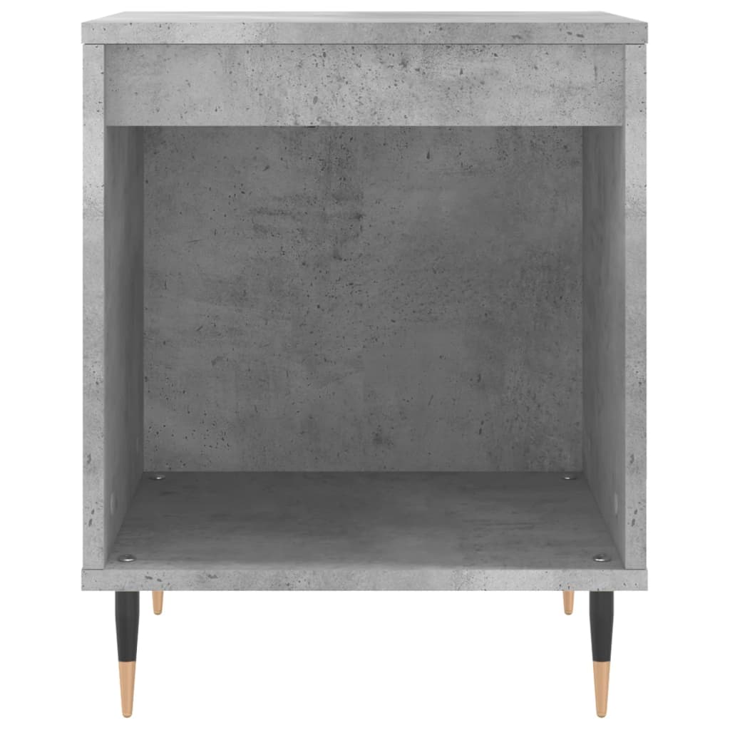 Table de chevet gris béton 40x35x50 cm bois d’ingénierie