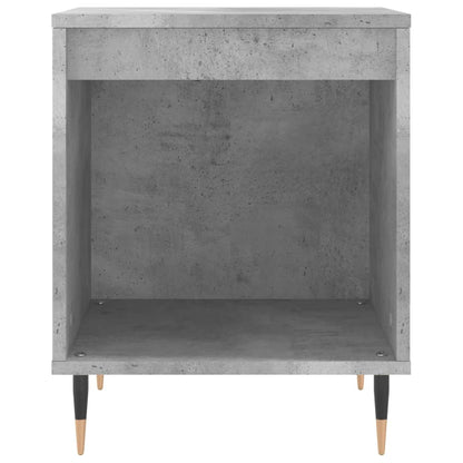 Table de chevet gris béton 40x35x50 cm bois d’ingénierie