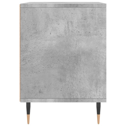 Table de chevet gris béton 40x35x50 cm bois d’ingénierie