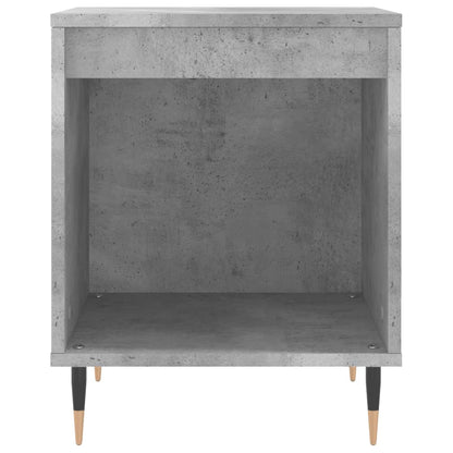 Tables de chevet 2 pcs gris béton 40x35x50 cm bois d’ingénierie