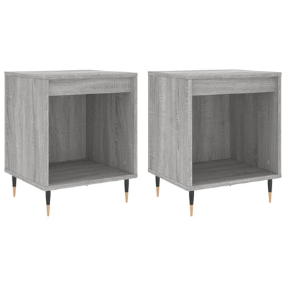 Tables de chevet 2 pcs sonoma gris 40x35x50 cm bois ingénierie