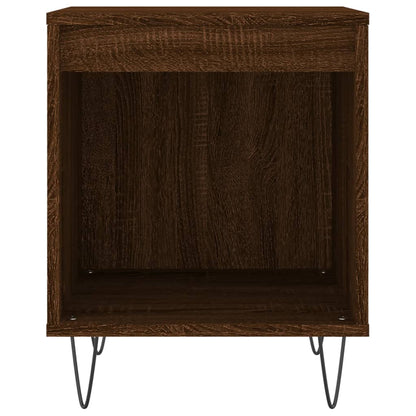 Table de chevet chêne marron 40x35x50 cm bois d’ingénierie