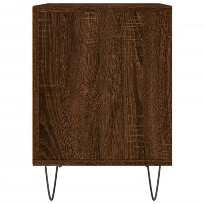 Table de chevet chêne marron 40x35x50 cm bois d’ingénierie