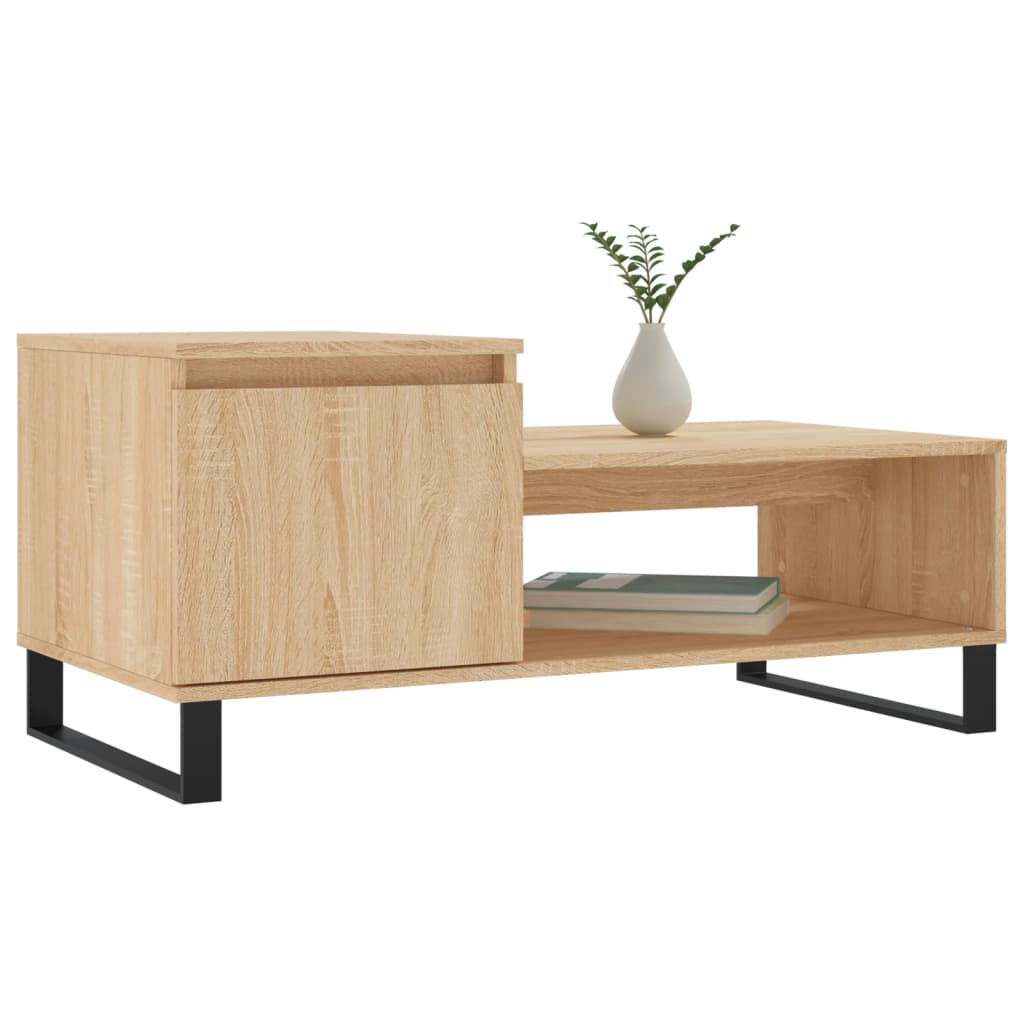 Table basse Chêne sonoma 100x50x45 cm Bois d'ingénierie