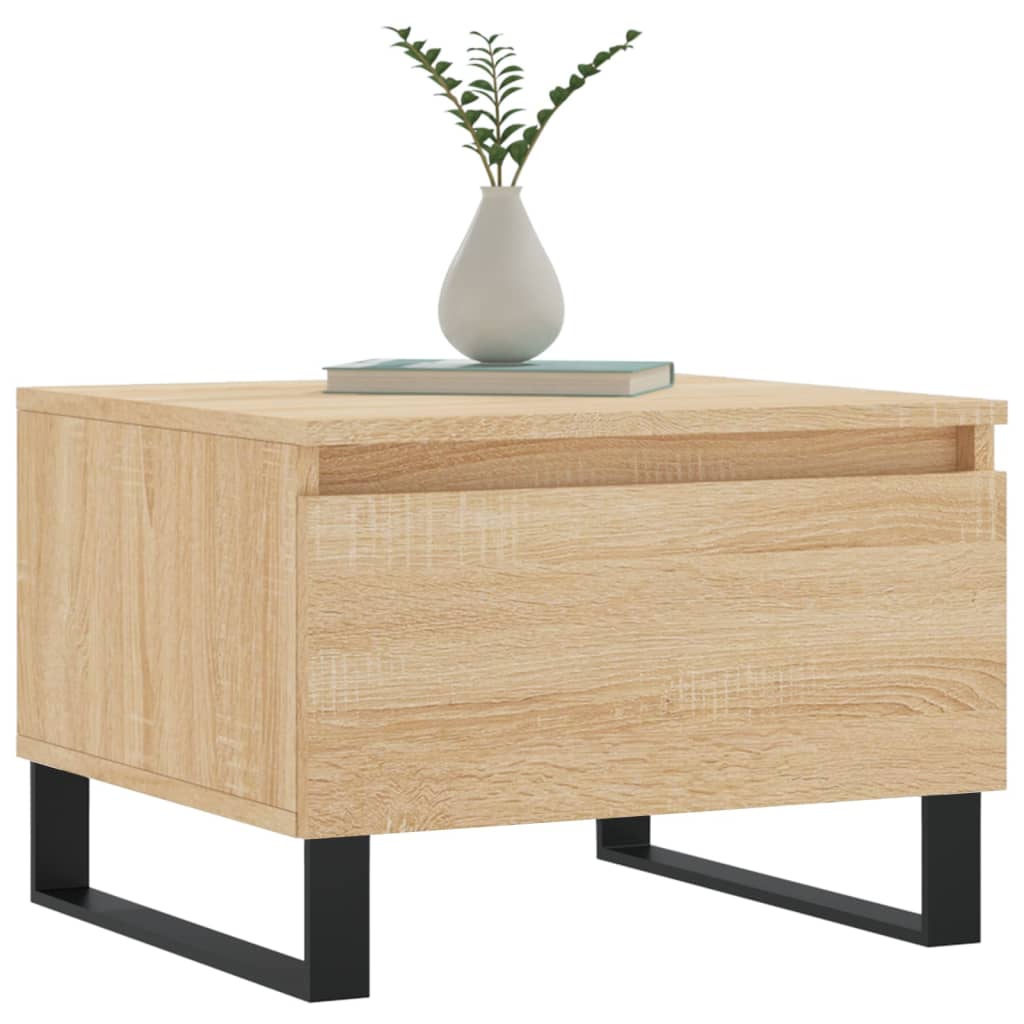 Table basse chêne sonoma 50x46x35 cm bois d'ingénierie