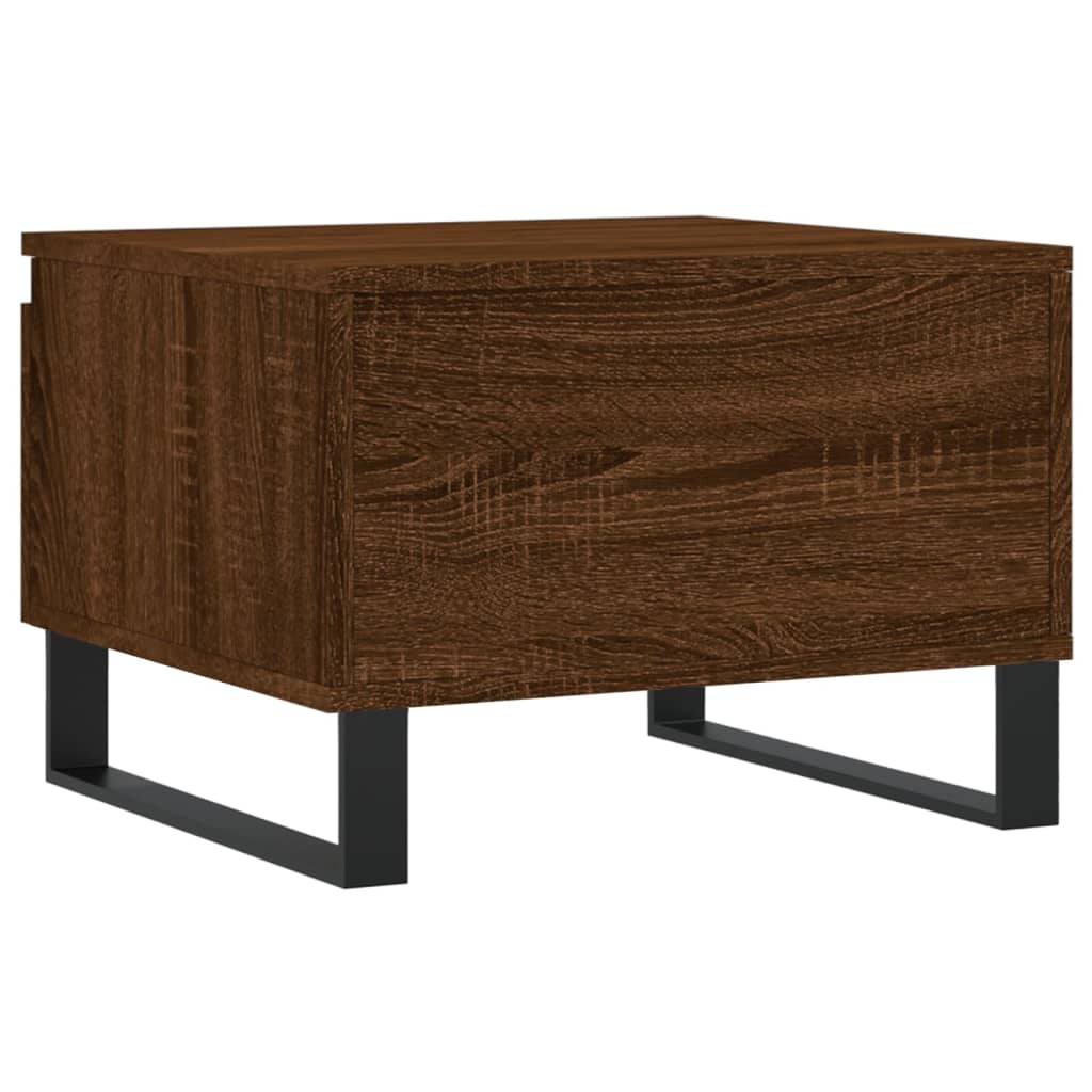 Table basse chêne marron 50x46x35 cm bois d'ingénierie