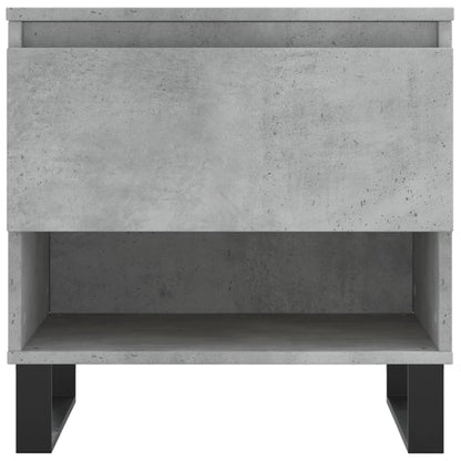 Table basse gris béton 50x46x50 cm bois d'ingénierie