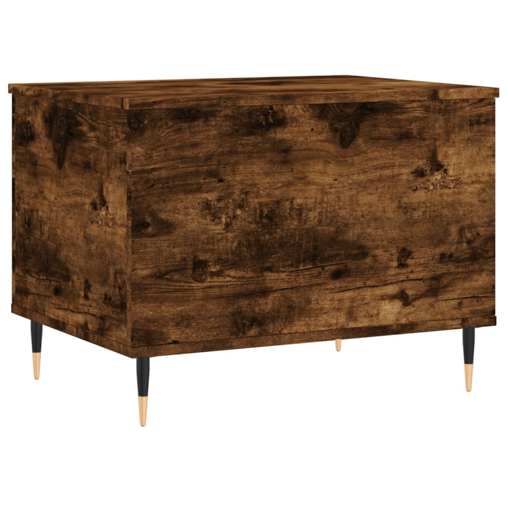 Table basse Chêne fumé 60x44,5x45 cm Bois d'ingénierie