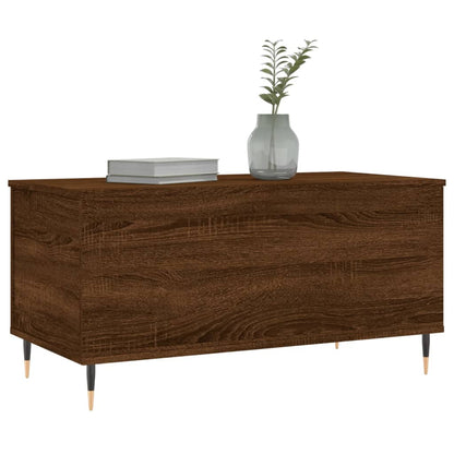 Table basse Chêne marron 90x44,5x45 cm Bois d'ingénierie