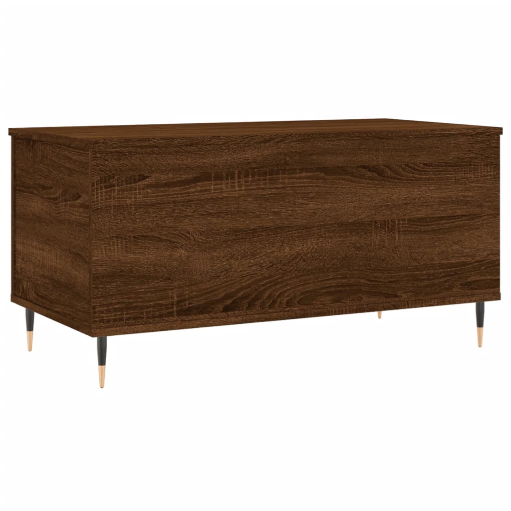 Table basse Chêne marron 90x44,5x45 cm Bois d'ingénierie