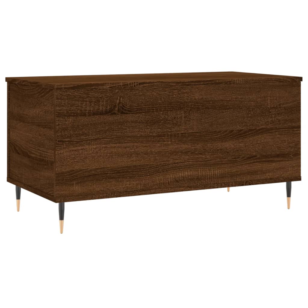 Table basse Chêne marron 90x44,5x45 cm Bois d'ingénierie