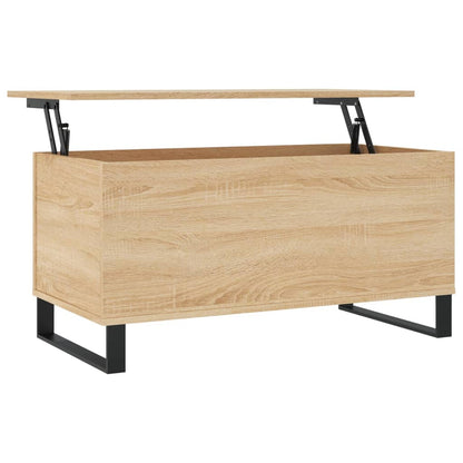 Table basse Chêne sonoma 90x44,5x45 cm Bois d'ingénierie