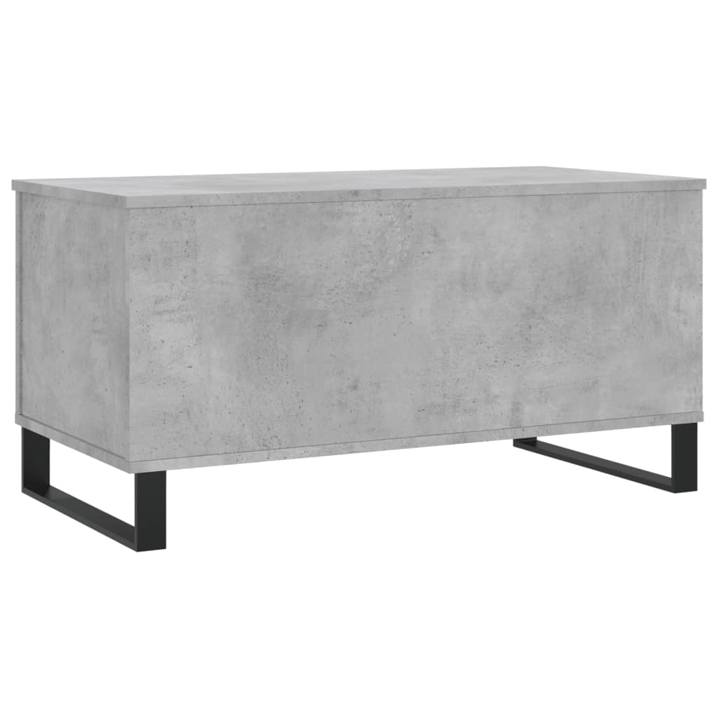 Table basse Gris béton 90x44,5x45 cm Bois d'ingénierie