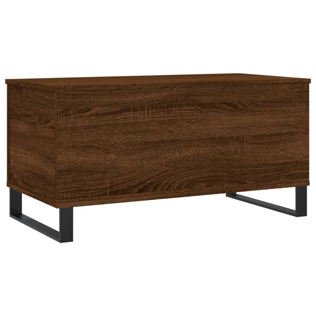 Table basse Chêne marron 90x44,5x45 cm Bois d'ingénierie