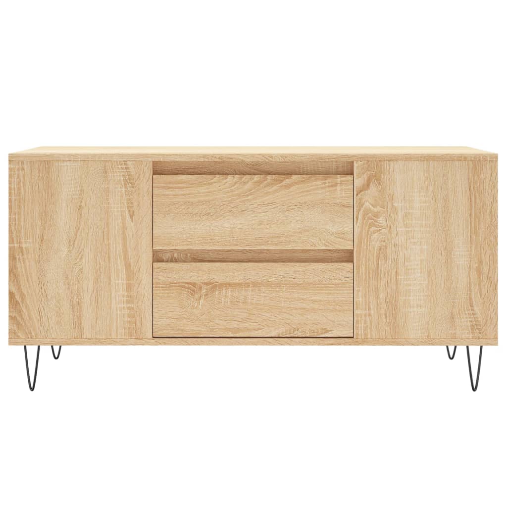 Table basse chêne sonoma 102x44,5x50 cm bois d'ingénierie