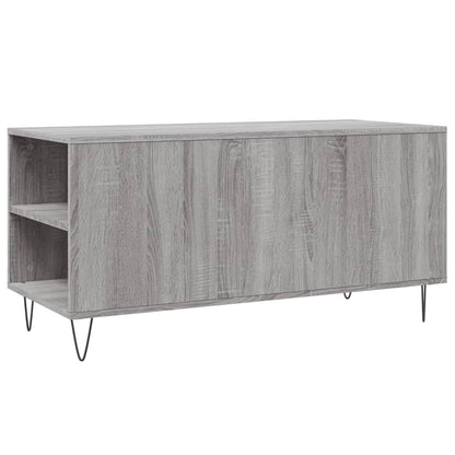 Table basse sonoma gris 102x44,5x50 cm bois d'ingénierie