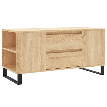 Table basse chêne sonoma 102x44,5x50 cm bois d'ingénierie