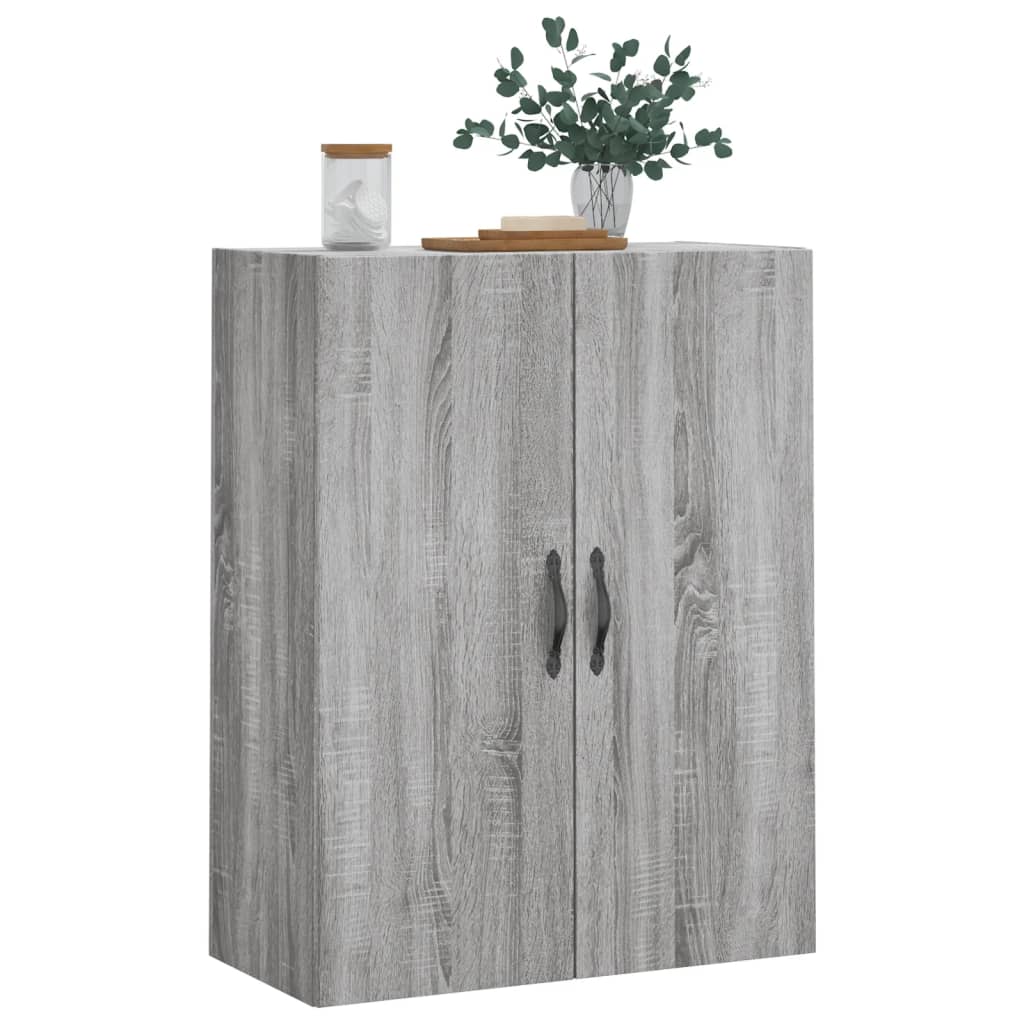 Armoire murale sonoma gris 69,5x34x90 cm bois d'ingénierie