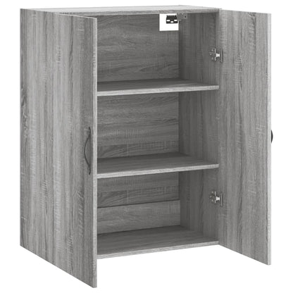 Armoire murale sonoma gris 69,5x34x90 cm bois d'ingénierie