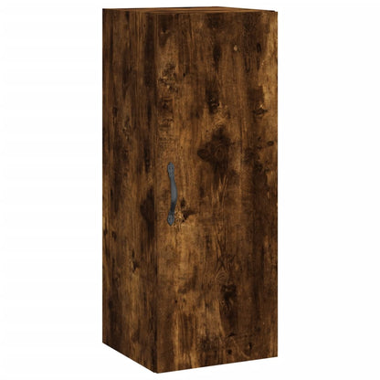 Armoire murale chêne fumé 34,5x34x90 cm bois d'ingénierie