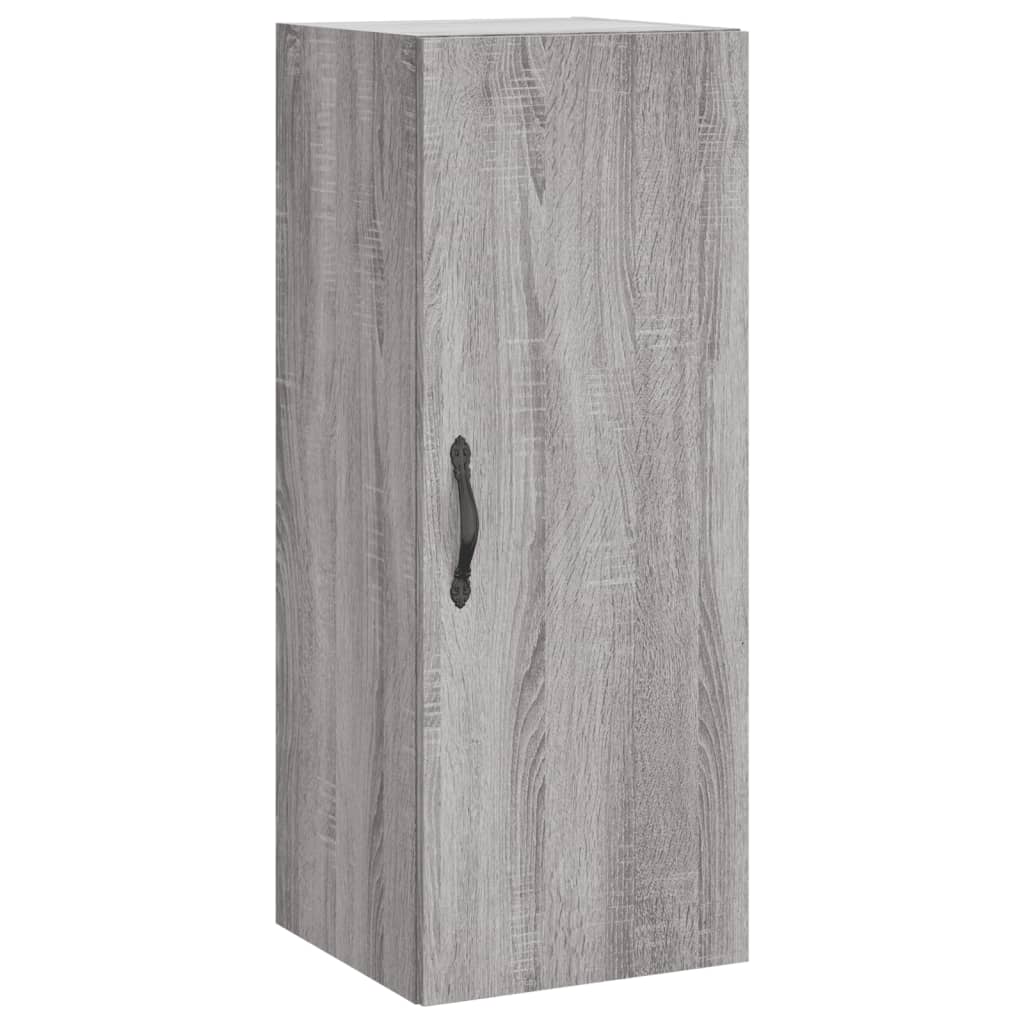 Armoire murale sonoma gris 34,5x34x90 cm bois d'ingénierie