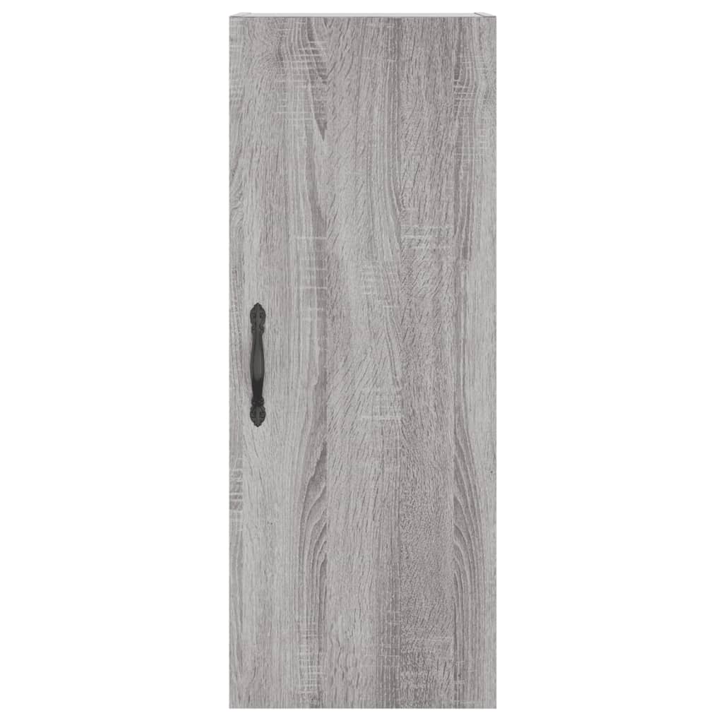 Armoire murale sonoma gris 34,5x34x90 cm bois d'ingénierie