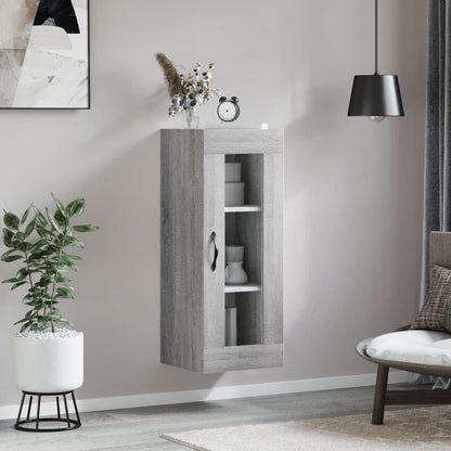 Armoire murale sonoma gris 34,5x34x90 cm