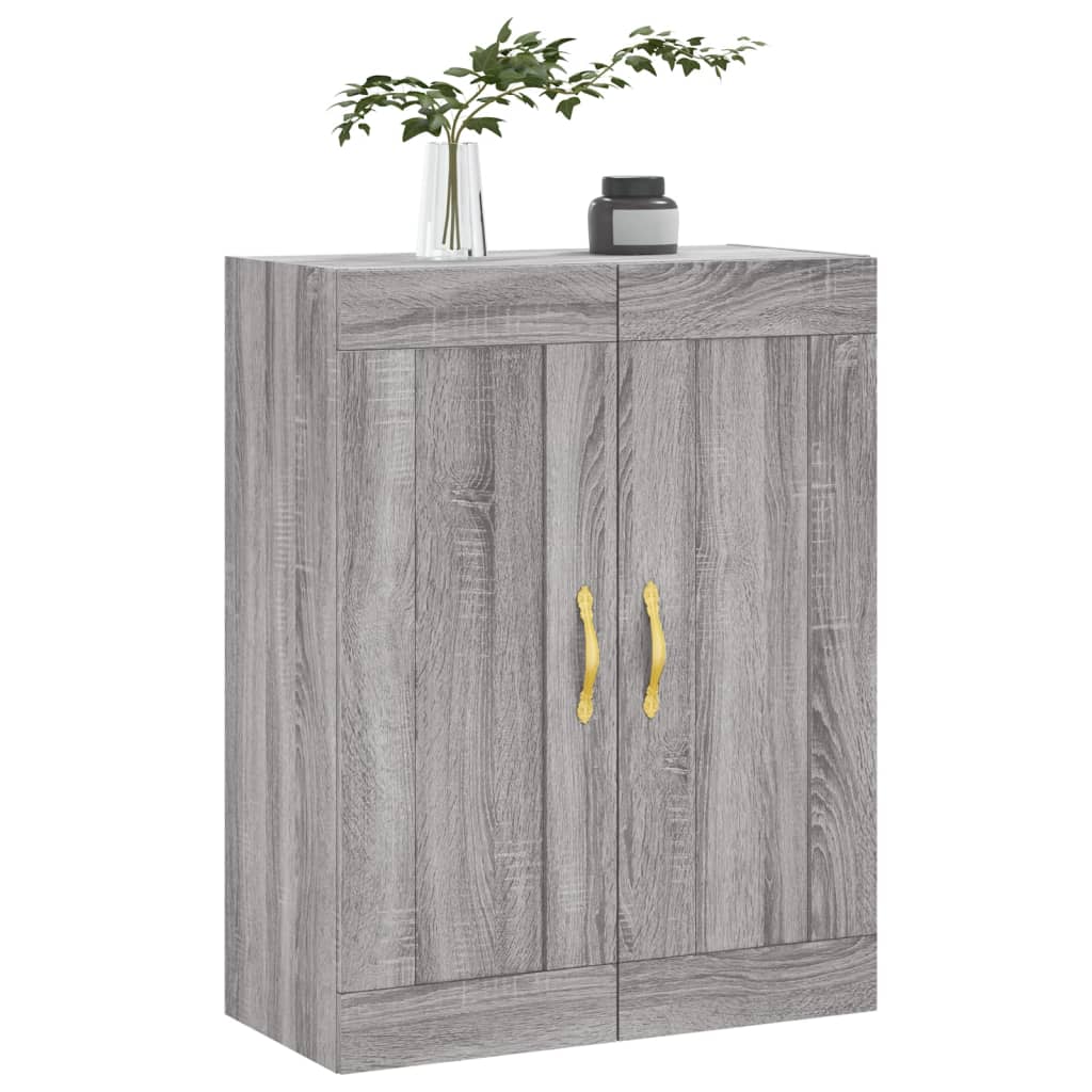 Armoire murale sonoma gris 69,5x34x90 cm bois d'ingénierie