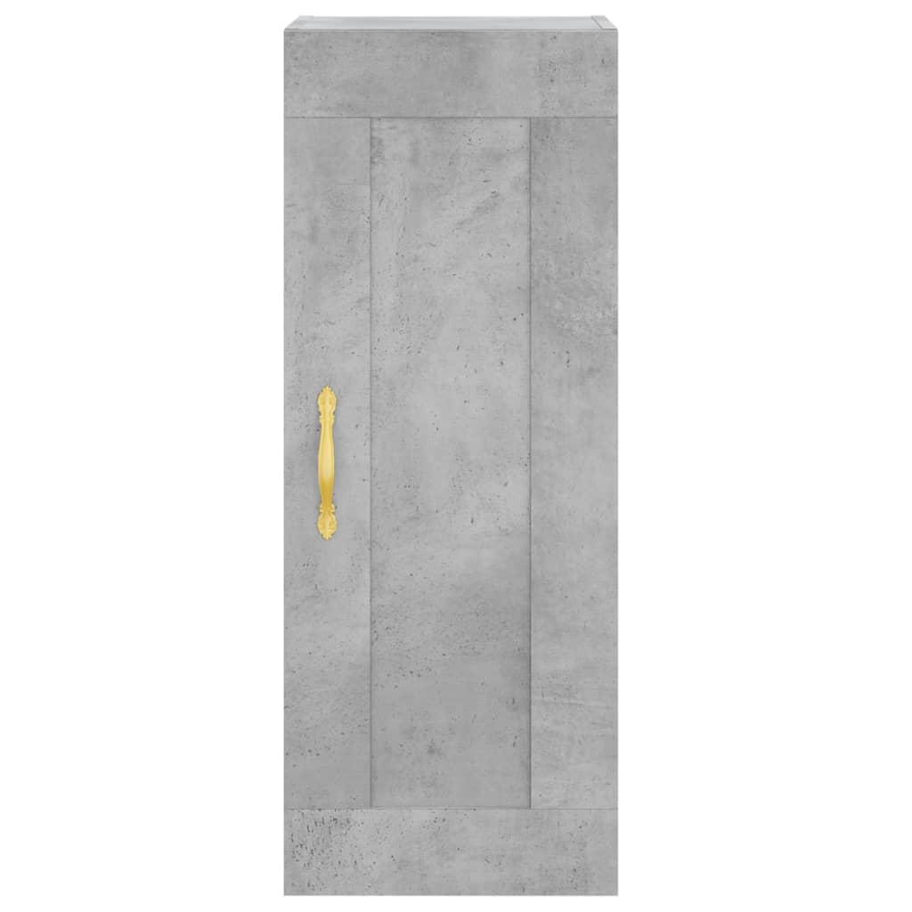 Armoire murale gris béton 34,5x34x90 cm bois d'ingénierie