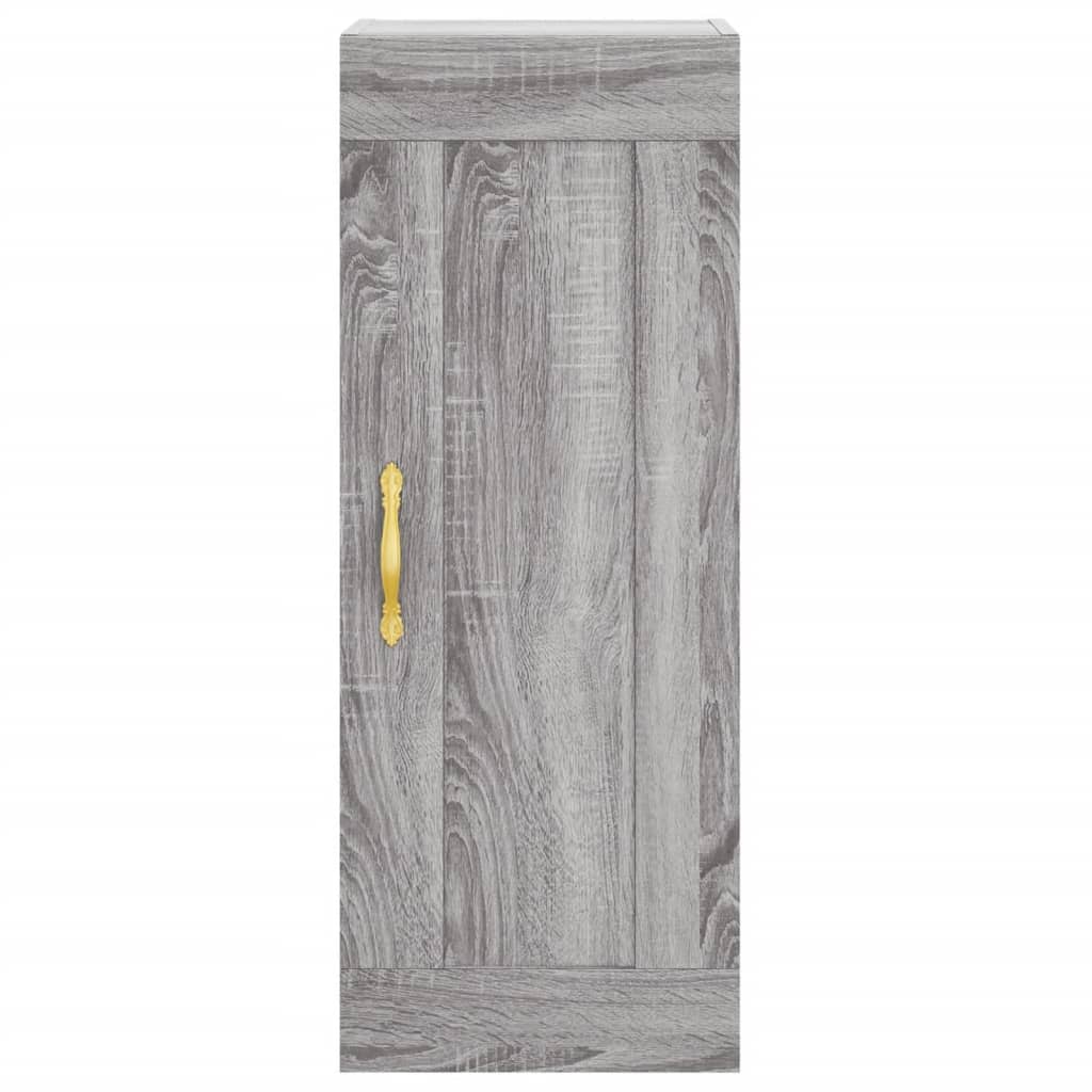 Armoire murale sonoma gris 34,5x34x90 cm bois d'ingénierie