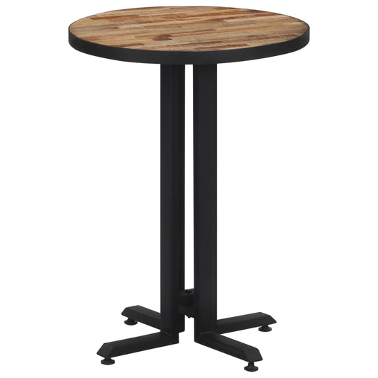 Table de bistro ronde Ø55x76 cm teck de récupération massif