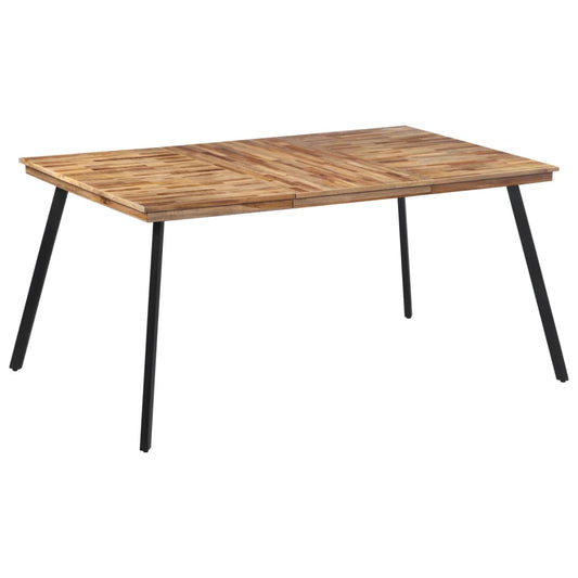 Table à manger 169x98,5x76 cm bois massif de teck