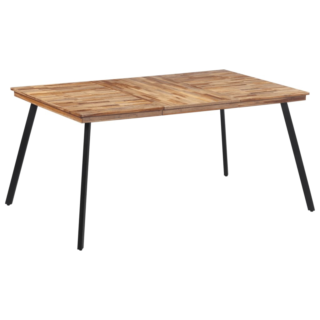 Table à manger 169x98,5x76 cm bois massif de teck