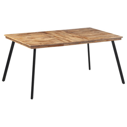 Table à manger 169x98,5x76 cm bois massif de teck