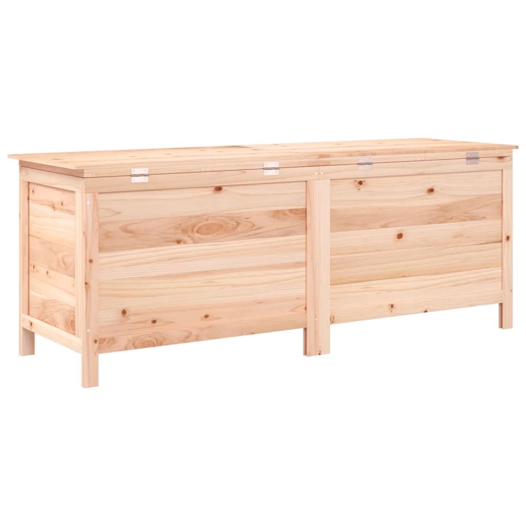 Boîte de rangement de jardin 150x50x56,5 cm bois massif sapin