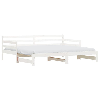 Lit de jour et lit gigogne sans matelas 90x200 cm bois massif