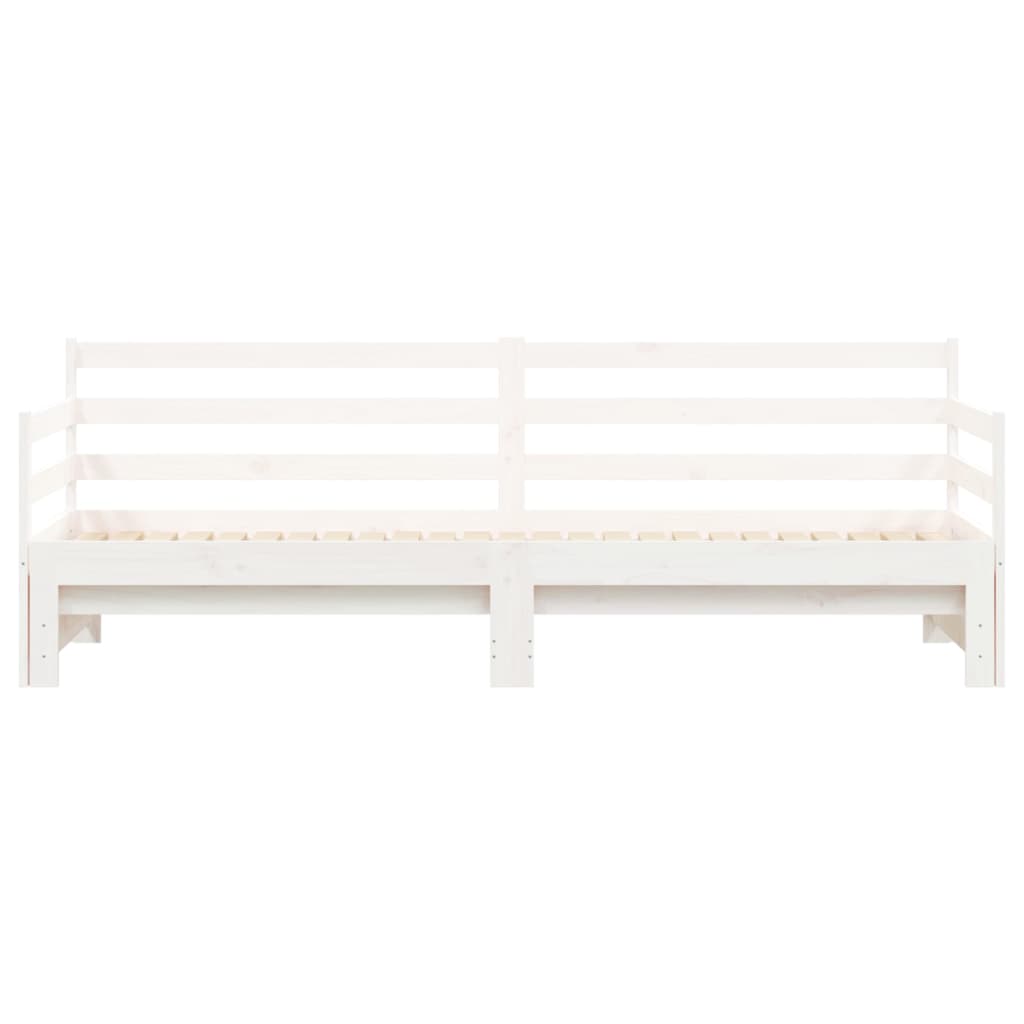 Lit de jour et lit gigogne sans matelas 90x200 cm bois massif