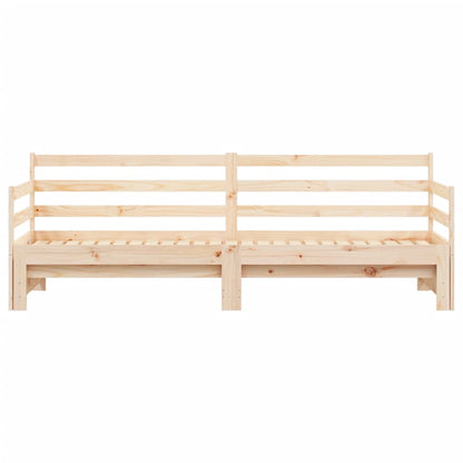 Lit de jour et lit gigogne sans matelas 90x190 cm bois massif