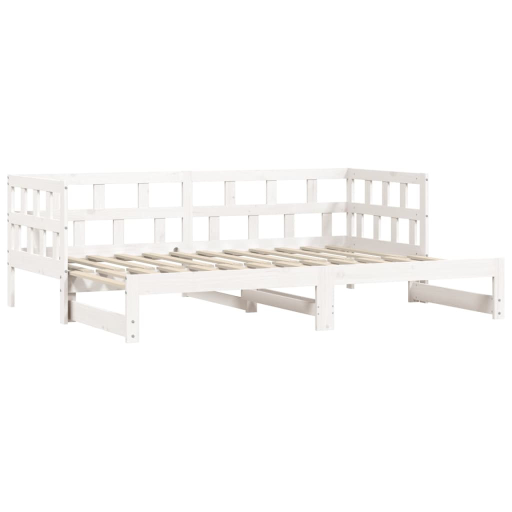 Lit de jour et lit gigogne sans matelas 90x190 cm bois massif