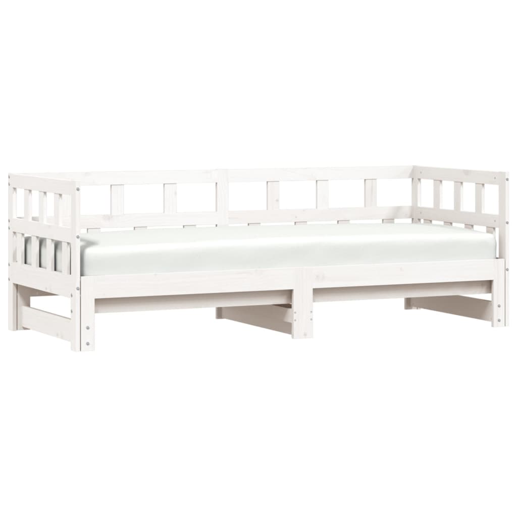 Lit de jour et lit gigogne sans matelas 90x190 cm bois massif